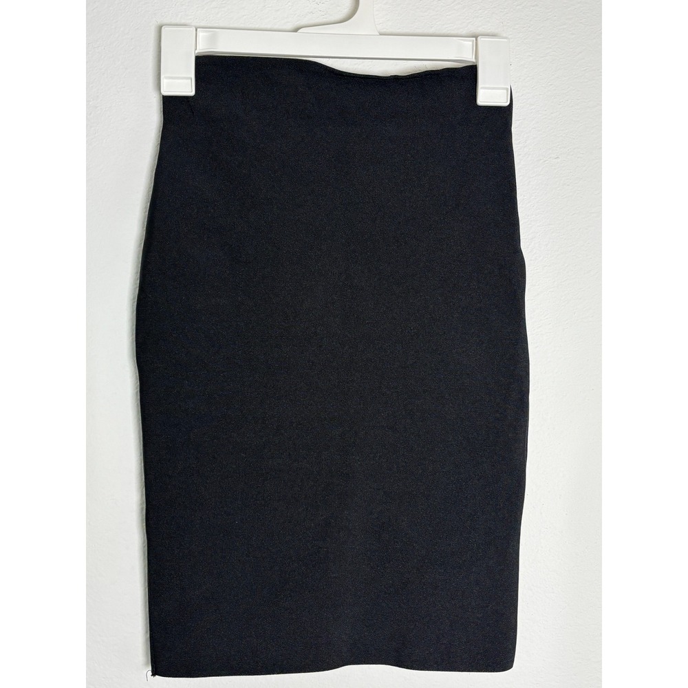 Wow Couture‎ Black Bandage Pencil Skirt High Waist Bodycon Stretch Mini Midi